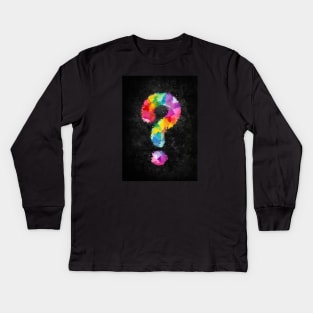 Question mark Kids Long Sleeve T-Shirt